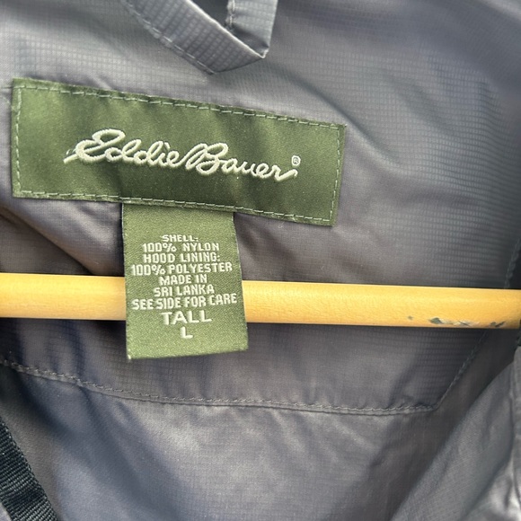 EDDIE BAUER mens Large Tall wind jacket - Picture 5 of 6